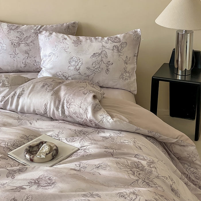 91家纺网 家纺一手货源 找家纺 帛美家纺 2026新款60s奥地利兰精天丝四件套 夏洛-玉