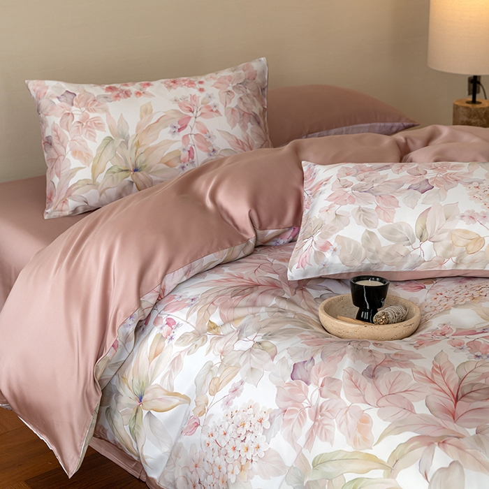 91家纺网 家纺一手货源 找家纺 帛美家纺 2026新款60s奥地利兰精天丝四件套 伊娜