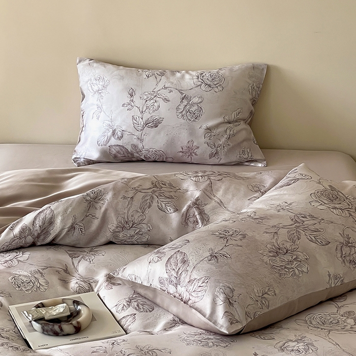 91家纺网 家纺一手货源 找家纺 帛美家纺 2026新款60s奥地利兰精天丝四件套 夏洛-玉