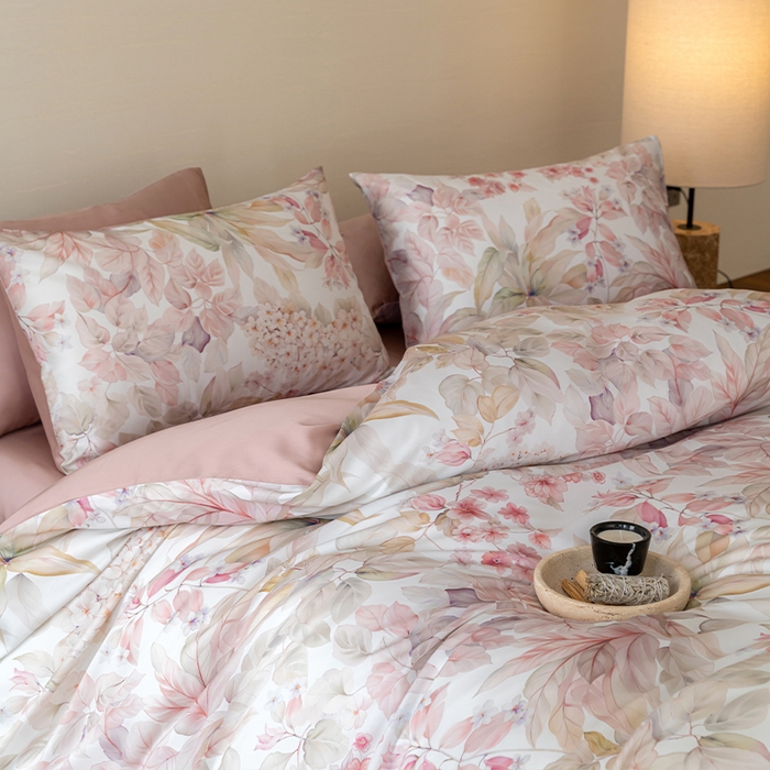 91家纺网 家纺一手货源 找家纺 帛美家纺 2026新款60s奥地利兰精天丝四件套 伊娜