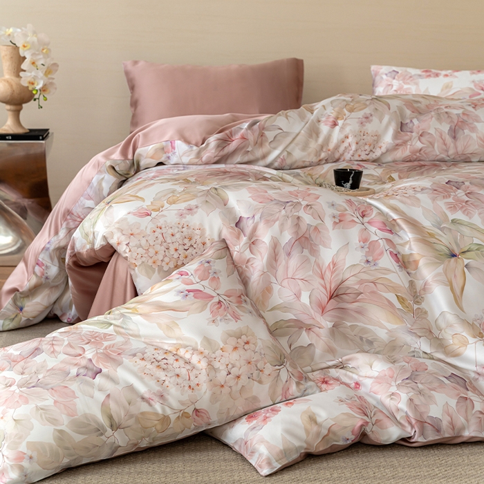 91家纺网 家纺一手货源 找家纺 帛美家纺 2026新款60s奥地利兰精天丝四件套 伊娜