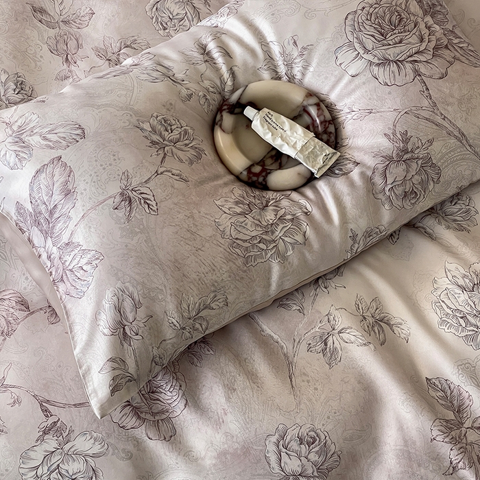 91家纺网 家纺一手货源 找家纺 帛美家纺 2026新款60s奥地利兰精天丝四件套 夏洛-玉