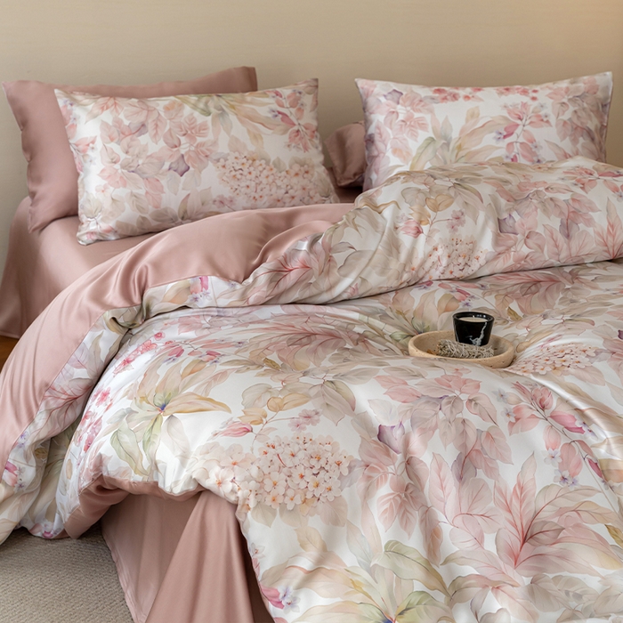 91家纺网 家纺一手货源 找家纺 帛美家纺 2026新款60s奥地利兰精天丝四件套 伊娜