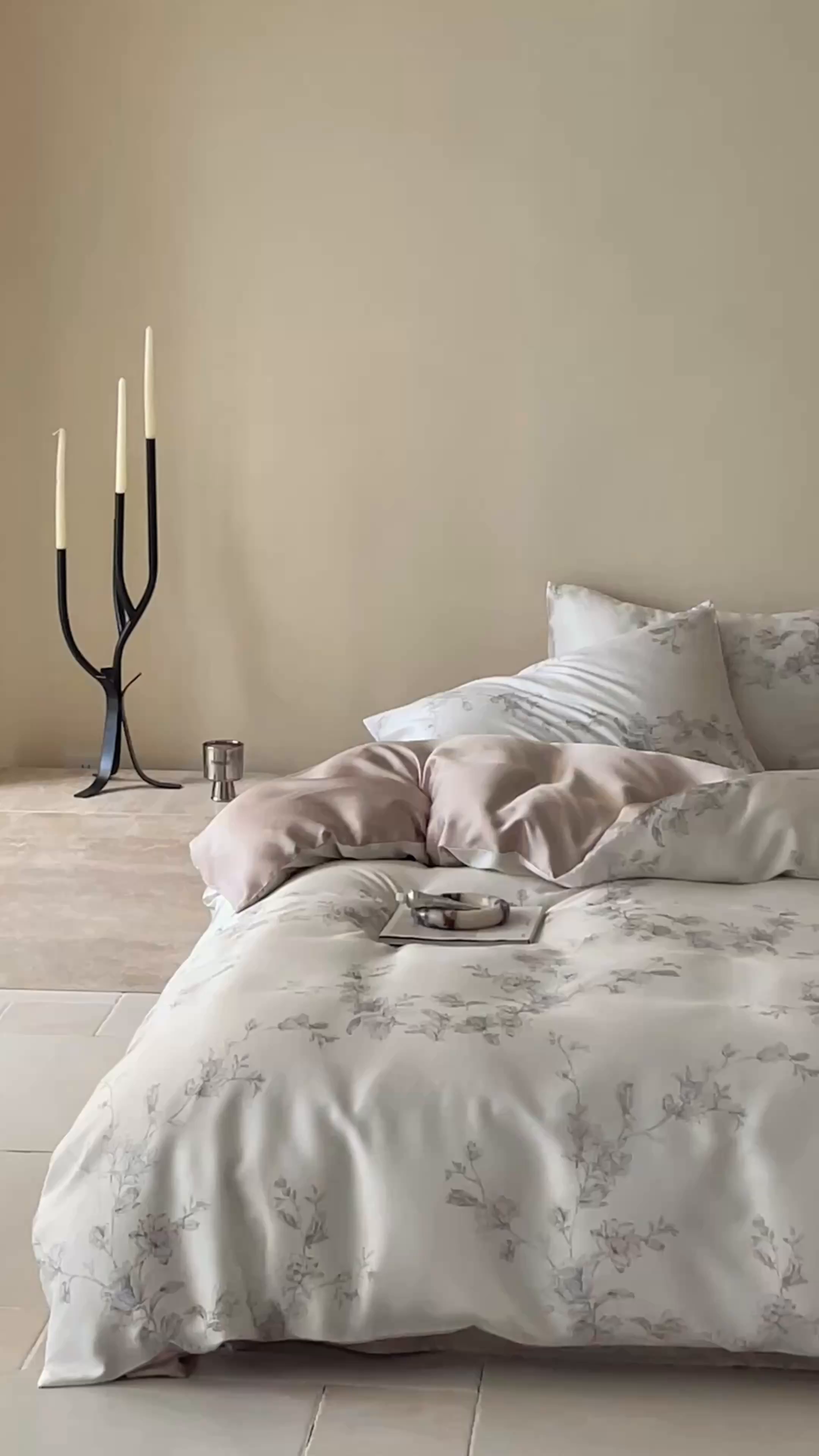 91家纺网 家纺一手货源 找家纺 帛美家纺 2026新款60s奥地利兰精天丝四件套 夕瑶-白玉