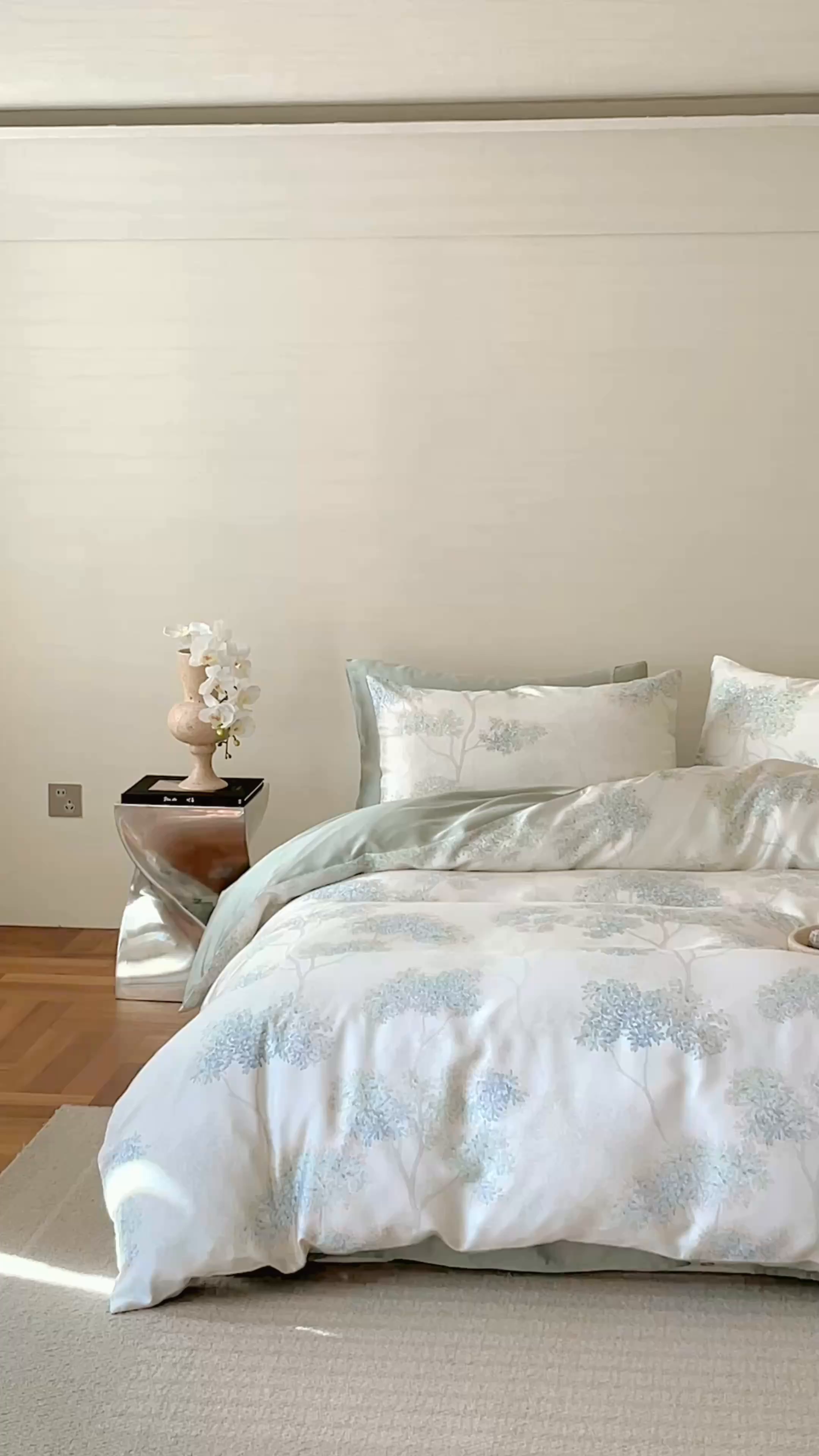 91家纺网 家纺一手货源 找家纺 帛美家纺 2026新款60s奥地利兰精天丝四件套 如愿-绿