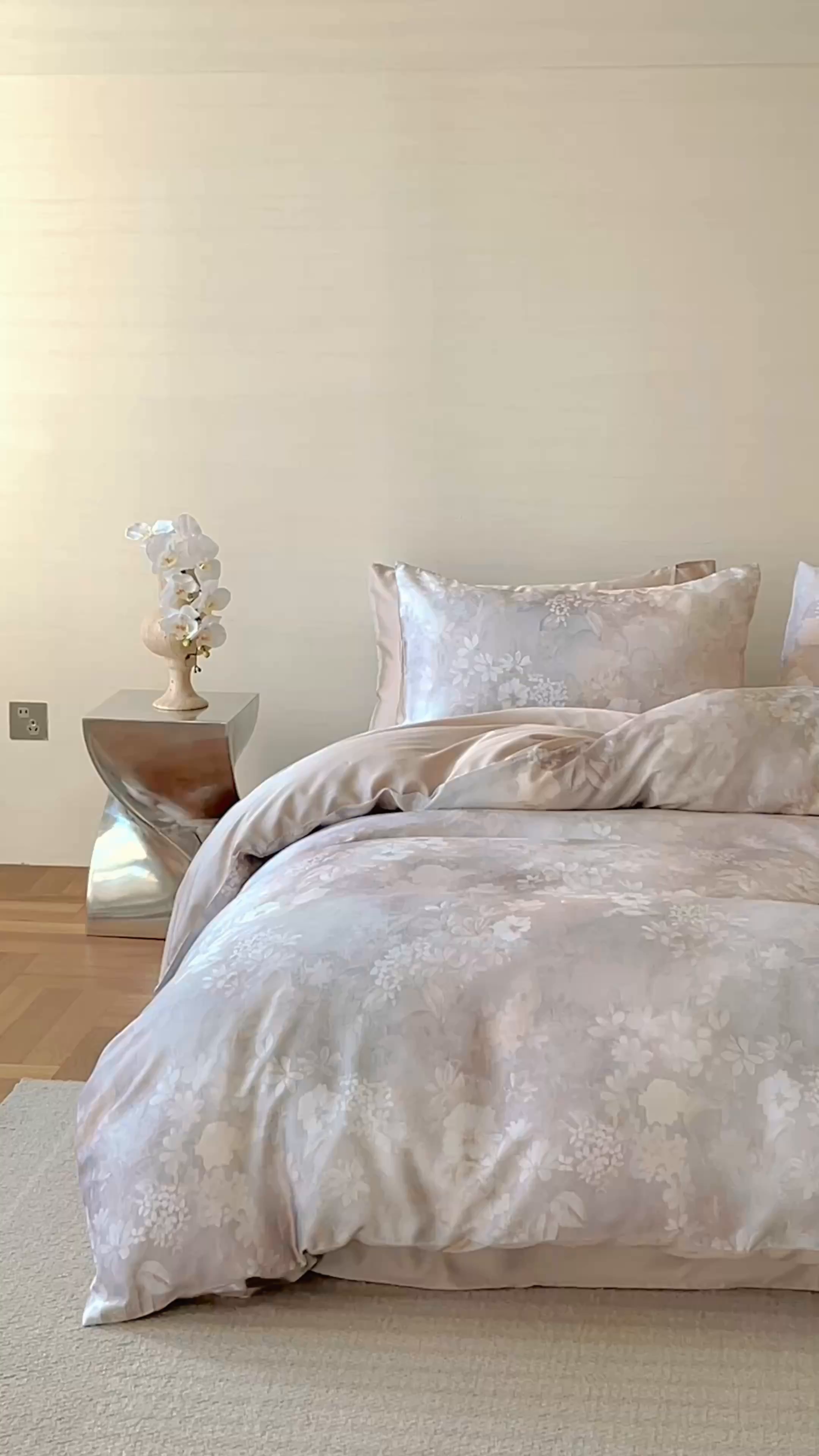 91家纺网 家纺一手货源 找家纺 帛美家纺 2026新款60s奥地利兰精天丝四件套 知槿-紫