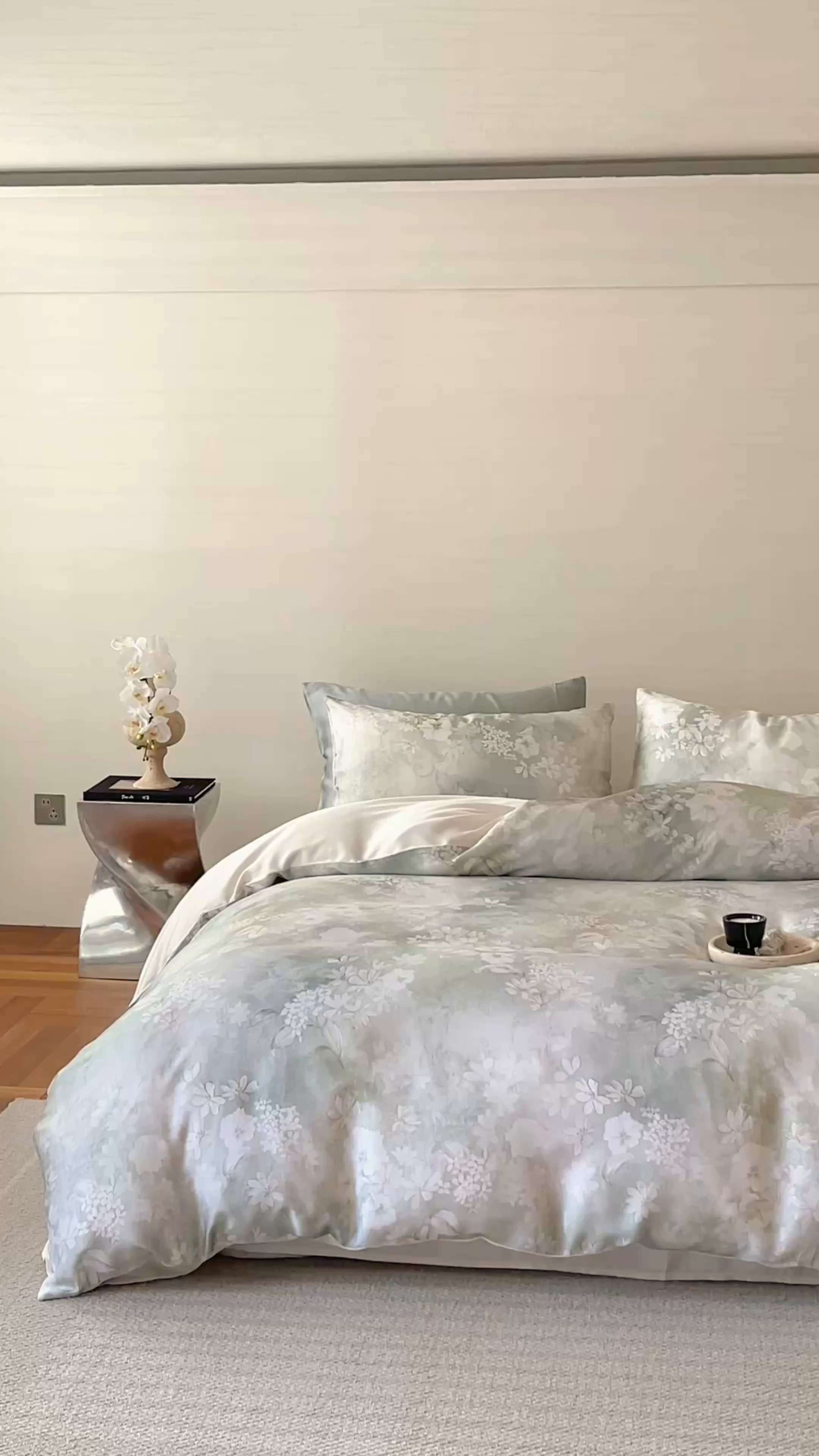 91家纺网 家纺一手货源 找家纺 帛美家纺 2026新款60s奥地利兰精天丝四件套 知槿-绿