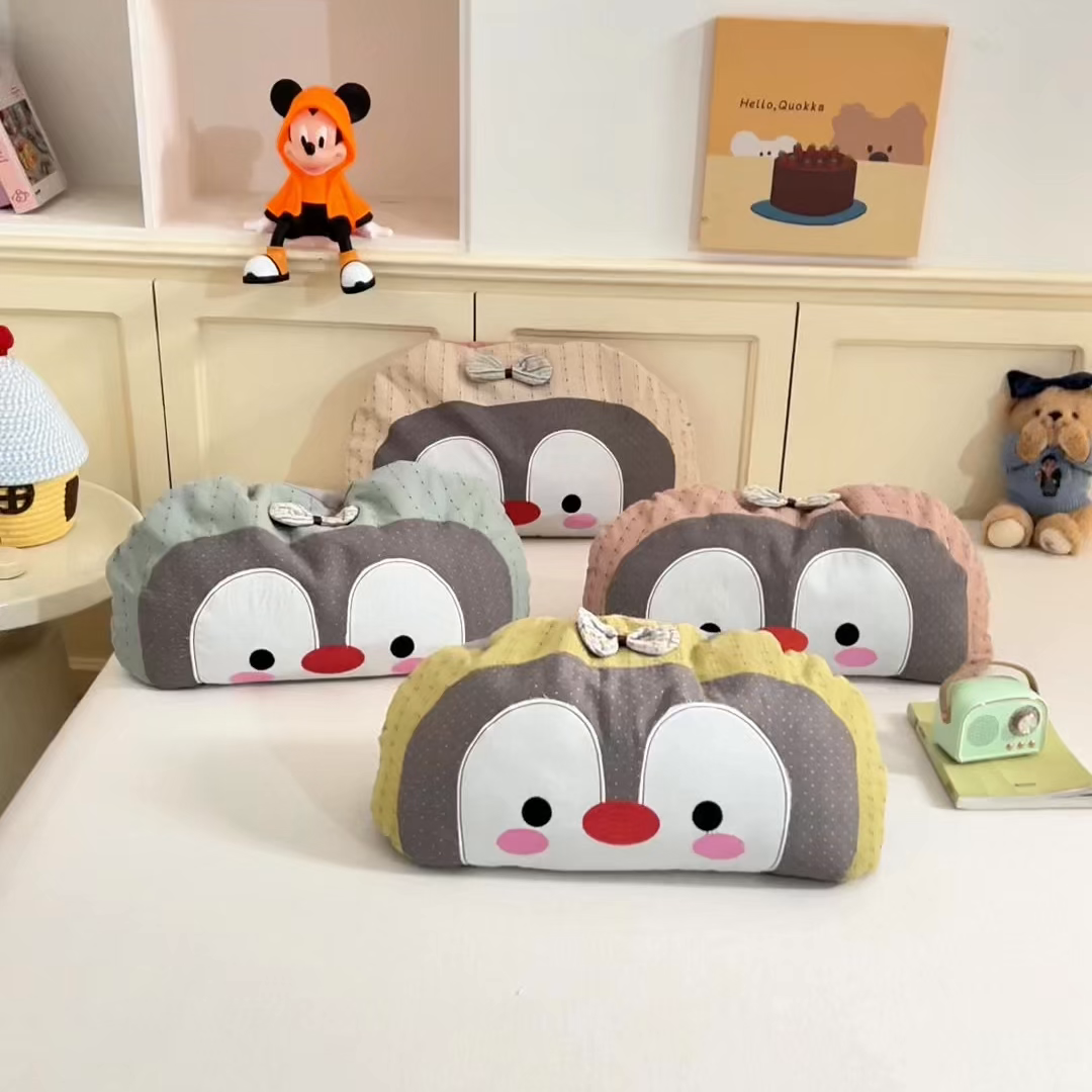 91家纺网 家纺一手货源 找家纺 卓昌枕芯 2026新款全棉卡通小企鹅荞麦枕可拆洗枕头枕芯 企鹅 -黄