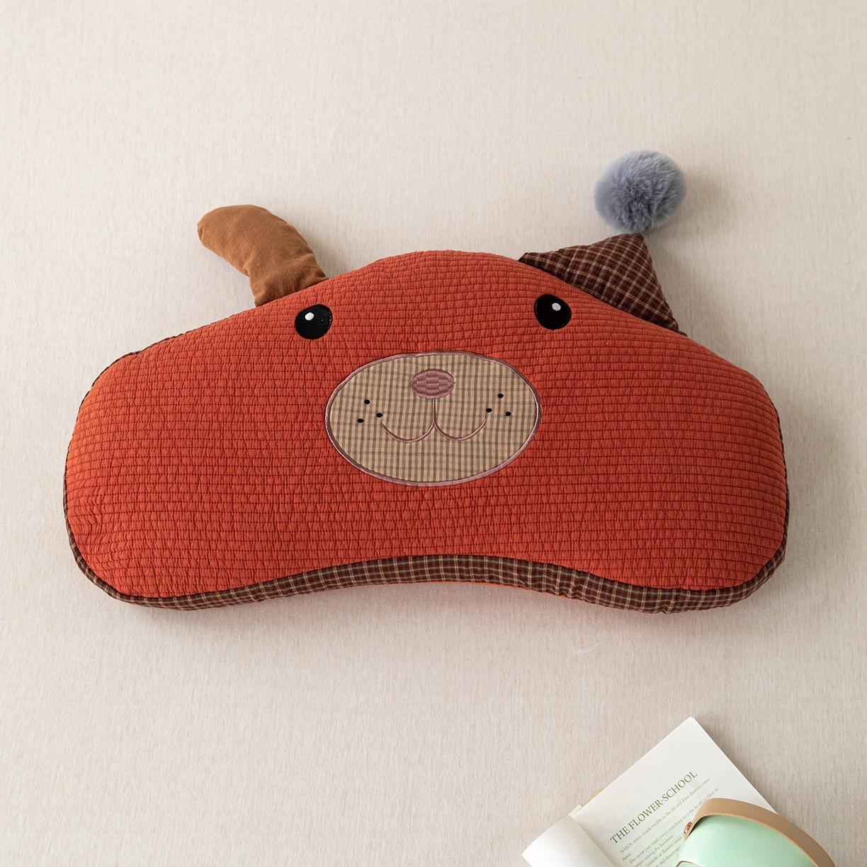 91家纺网 家纺一手货源 找家纺 （总）卓昌枕芯 2026新款全棉圣诞熊卡通荞麦枕可拆洗枕芯枕头