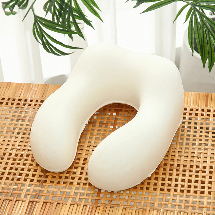 91家纺网 家纺一手货源 找家纺 天之悦家纺 2026新款双峰U型枕记忆棉开拆洗驼峰u型枕护颈枕 牛奶丝灰蓝色可拆洗