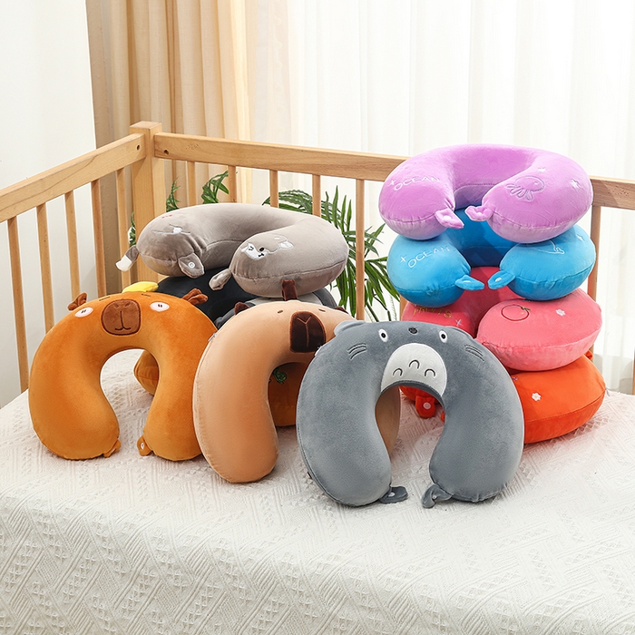 天之悦家纺 2026新款卡通U型枕记忆棉可拆洗护颈枕趴趴枕 组合图仅做展示不可下单