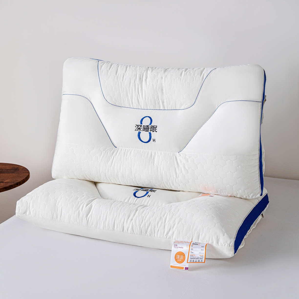 91家纺网 家纺一手货源 找家纺 卓昌枕芯 2025新款全棉纯棉双层纱花边可拆洗枕头双面可用荞麦枕羽丝绒枕头枕芯 花漾-全棉双层纱枕头 儿童学生款30x50cm枕套加荞麦壳内胆