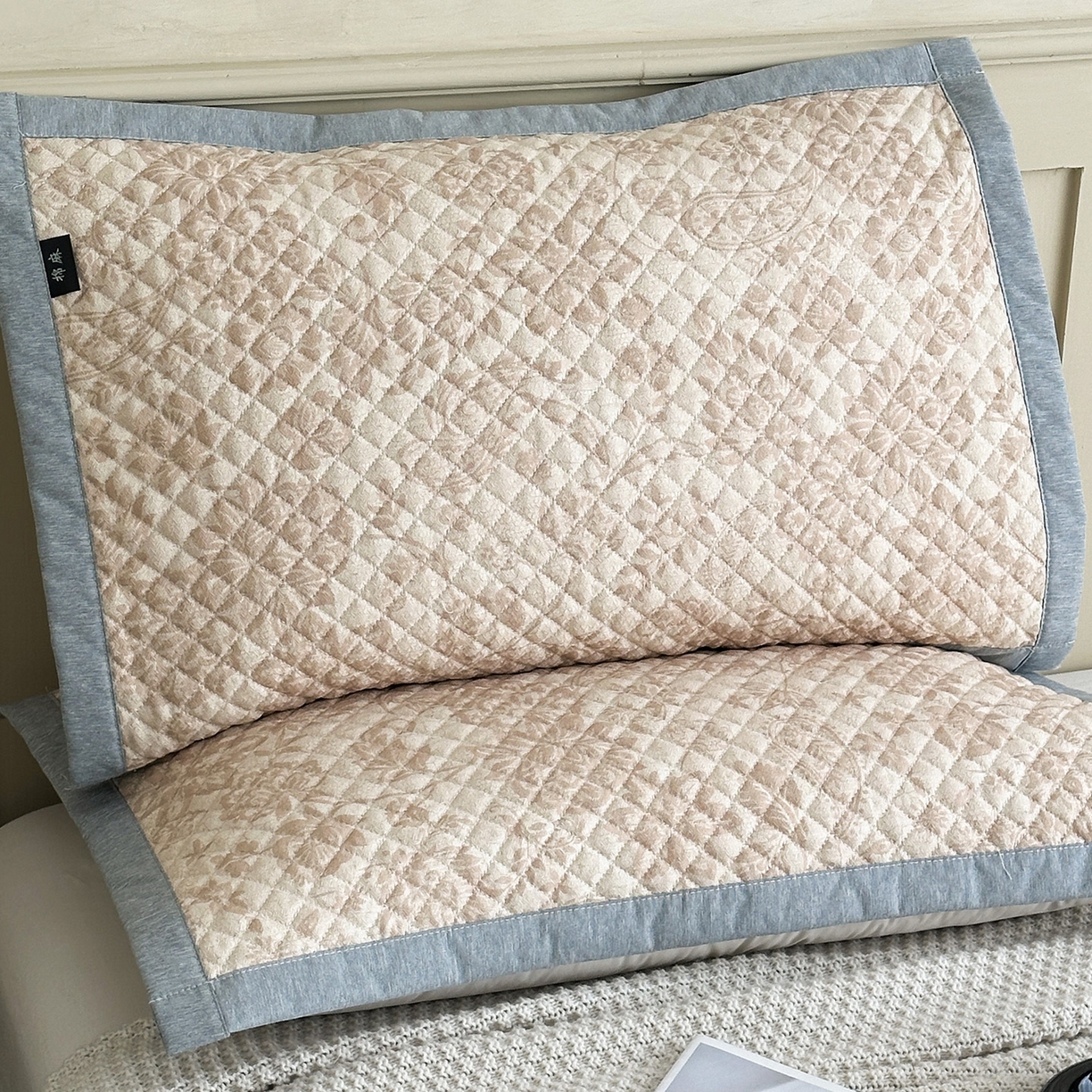 91家纺网 家纺一手货源 找家纺 （总）凌云家纺 2026新款复古棉麻老粗布夹棉枕巾