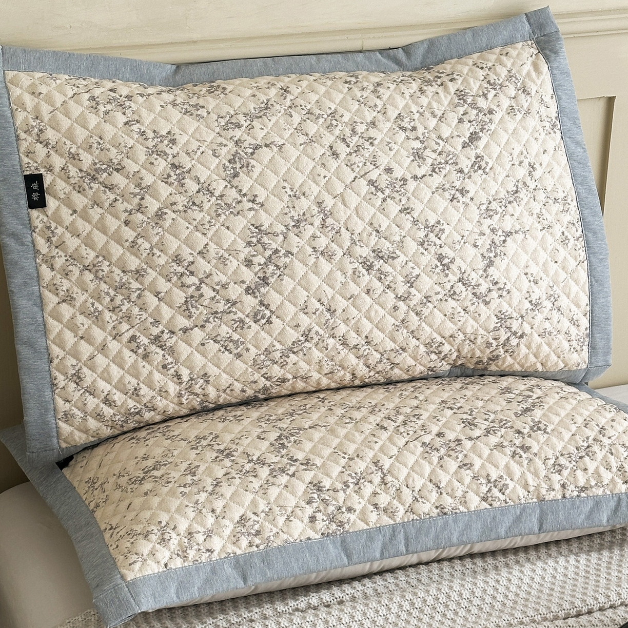 91家纺网 家纺一手货源 找家纺 （总）凌云家纺 2026新款复古棉麻老粗布夹棉枕巾