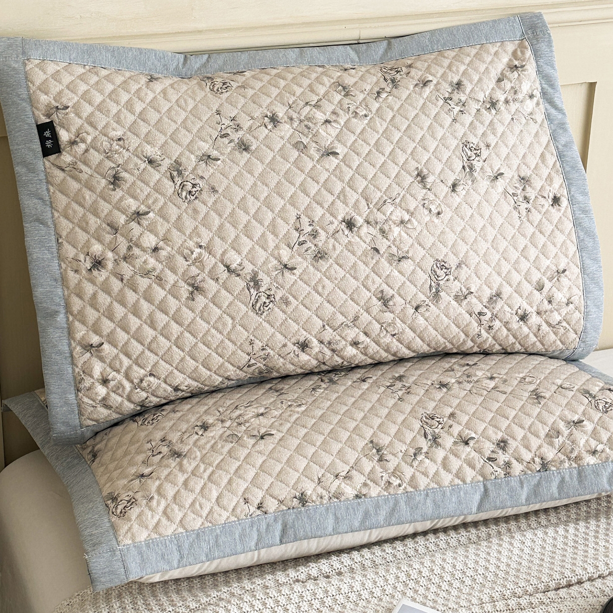 91家纺网 家纺一手货源 找家纺 （总）凌云家纺 2026新款复古棉麻老粗布夹棉枕巾