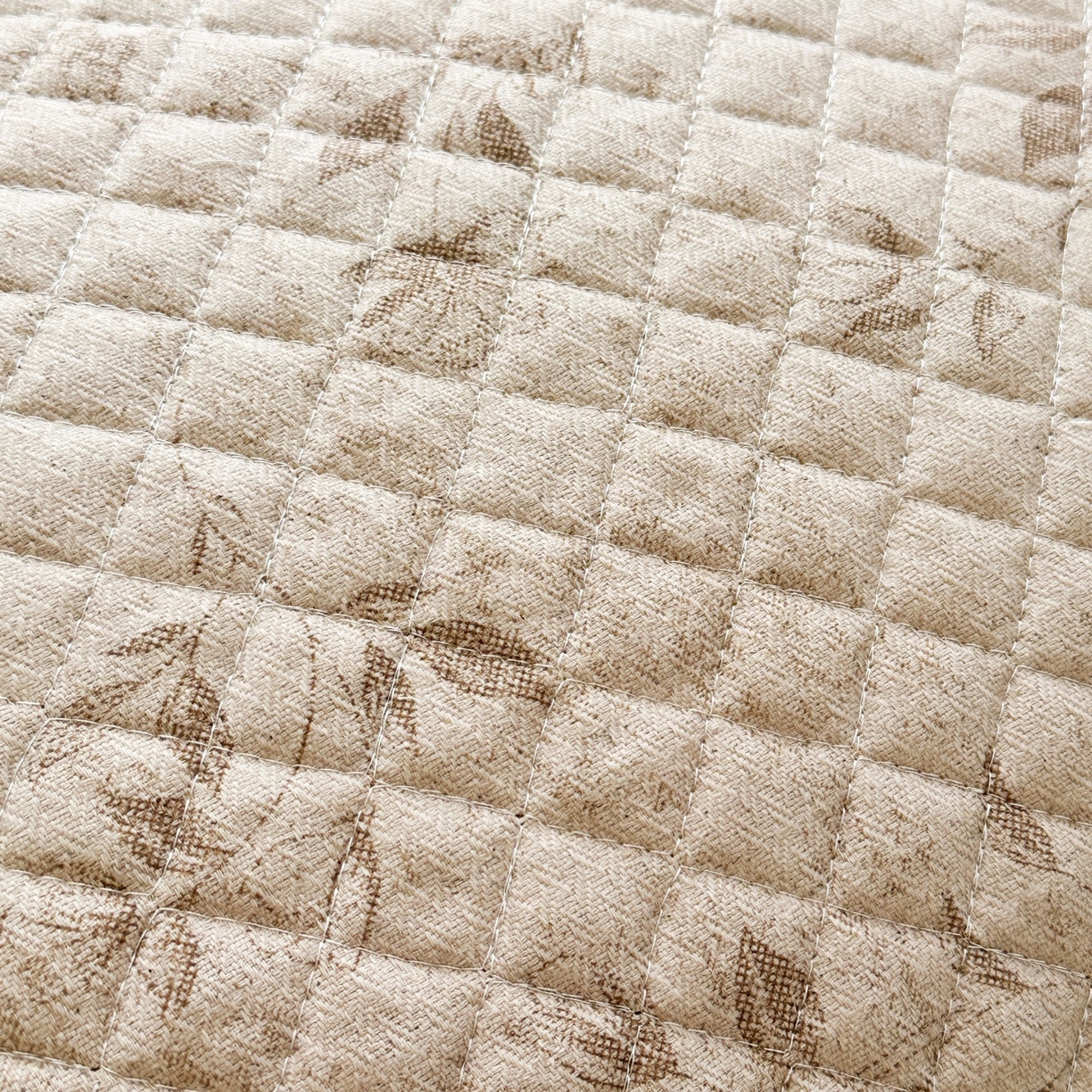 91家纺网 家纺一手货源 找家纺 凌云家纺 2026新款复古棉麻老粗布夹棉枕巾 花蝶