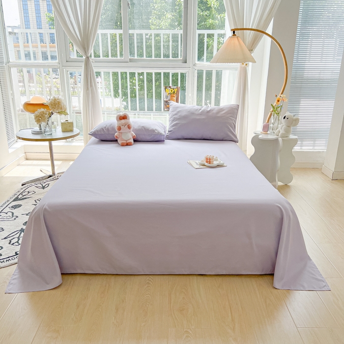 91家纺网 家纺一手货源 找家纺 （总）爱彼家纺 2026新款夏季新款纯色磨毛亲肤柔软单床单床单三件套