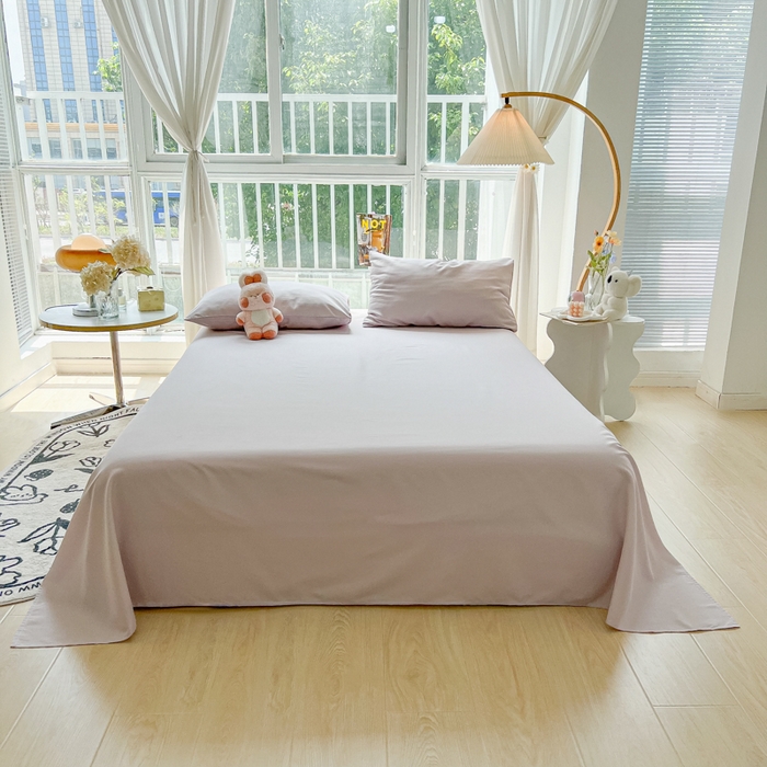 91家纺网 家纺一手货源 找家纺 （总）爱彼家纺 2026新款夏季新款纯色磨毛亲肤柔软单床单床单三件套