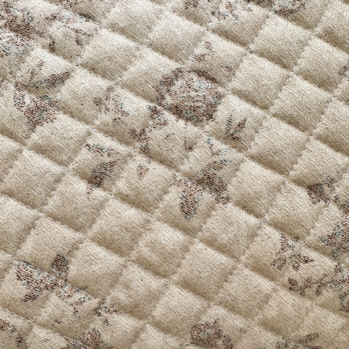 91家纺网 家纺一手货源 找家纺 凌云家纺 2026新款复古棉麻老粗布夹棉枕巾 曼塔玫瑰