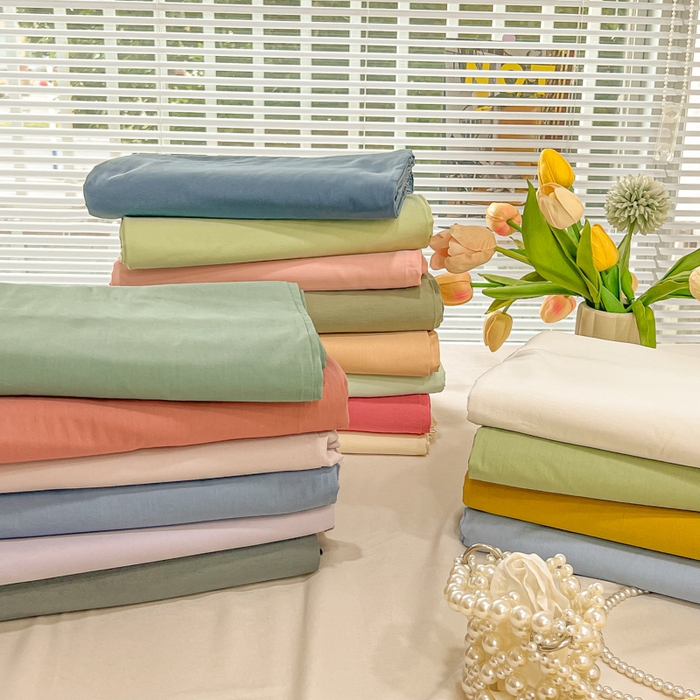 91家纺网 家纺一手货源 找家纺 （总）爱彼家纺 2026新款夏季新款纯色磨毛亲肤柔软单床单床单三件套