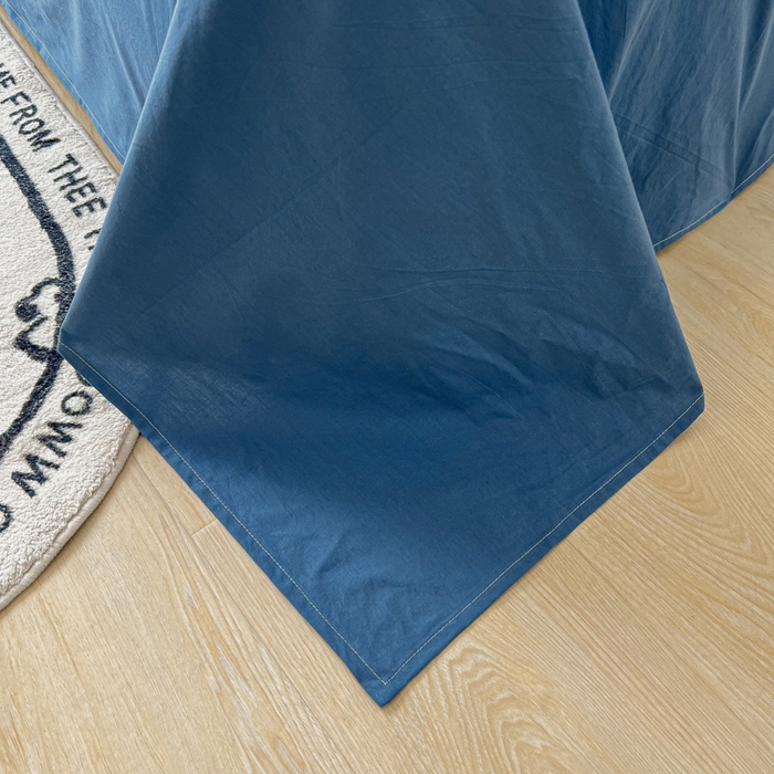 91家纺网 家纺一手货源 找家纺 爱彼家纺 2026新款夏季新款纯色磨毛亲肤柔软单床单床单三件套 纯色-宝兰