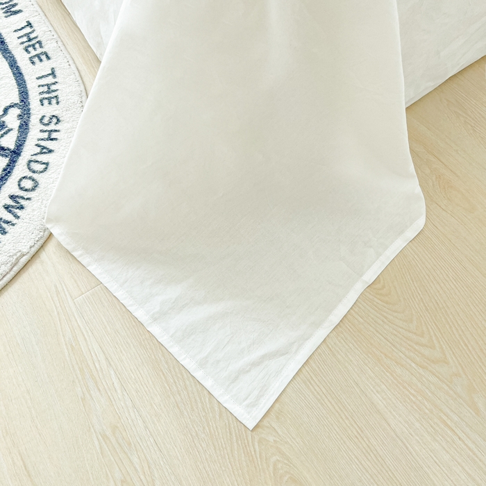 91家纺网 家纺一手货源 找家纺 爱彼家纺 2026新款夏季新款纯色磨毛亲肤柔软单床单床单三件套 纯色-纯白