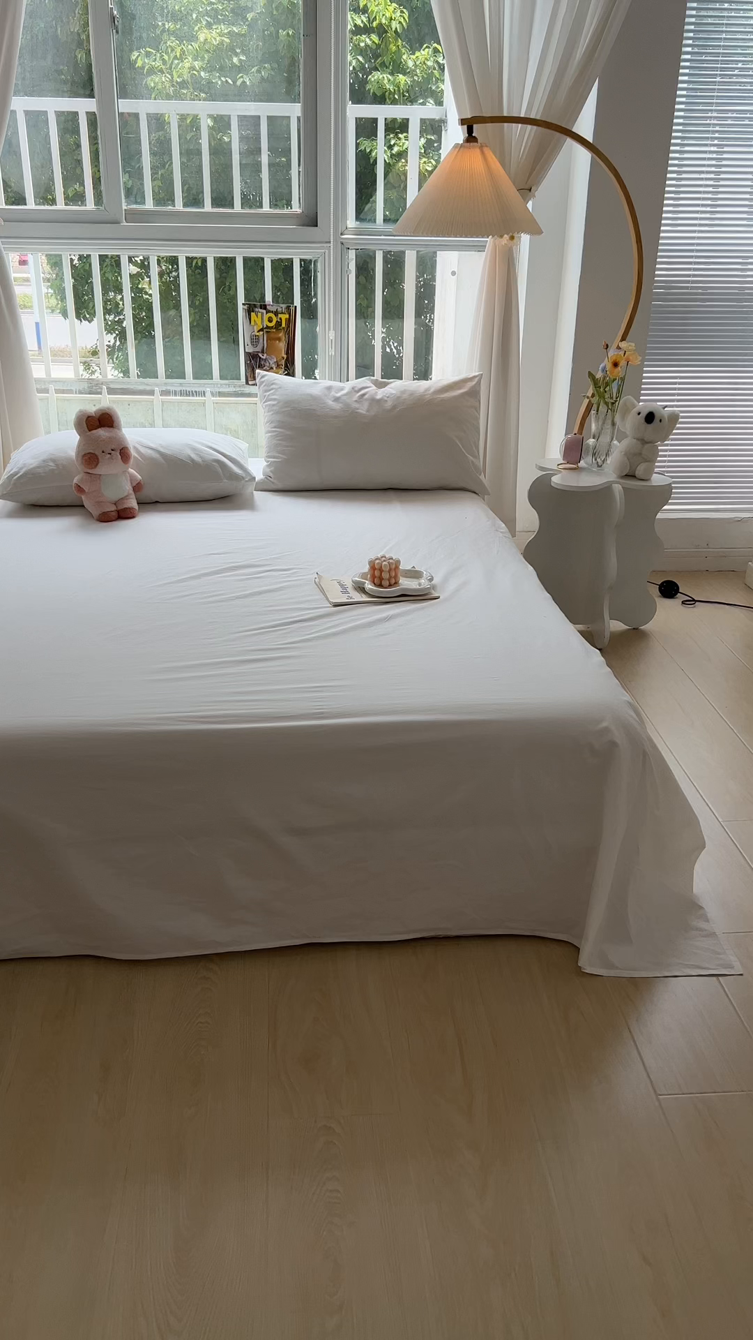 91家纺网 家纺一手货源 找家纺 爱彼家纺 2026新款夏季新款纯色磨毛亲肤柔软单床单床单三件套 纯色-纯白