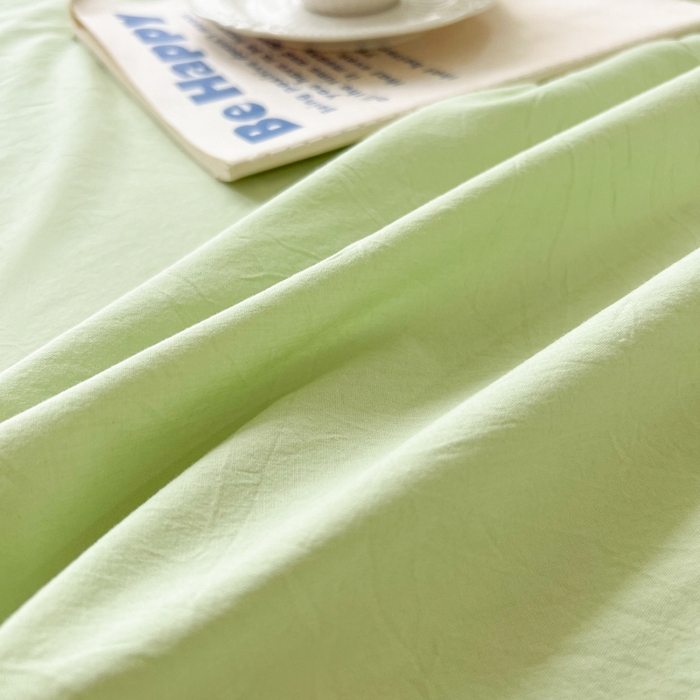 91家纺网 家纺一手货源 找家纺 爱彼家纺 2026新款夏季新款纯色磨毛亲肤柔软单床单床单三件套 纯色-果绿