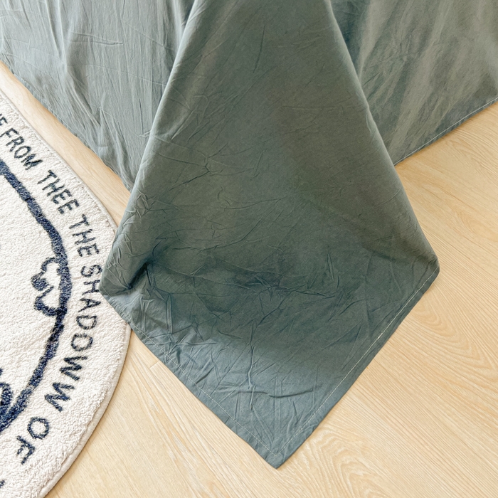 91家纺网 家纺一手货源 找家纺 爱彼家纺 2026新款夏季新款纯色磨毛亲肤柔软单床单床单三件套 纯色-雾兰