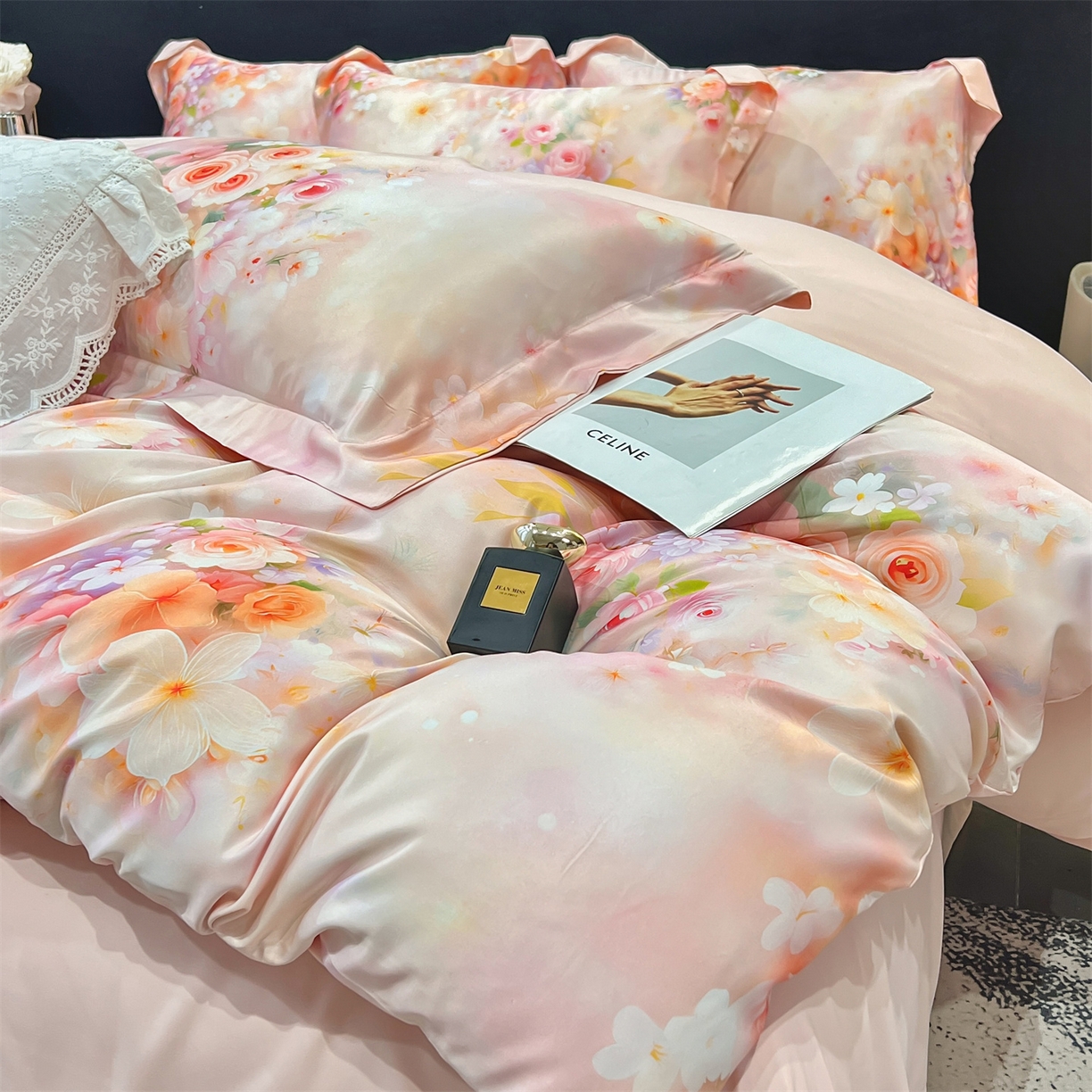 91家纺网 家纺一手货源 找家纺 （总）优贝家纺 2026新款水洗天丝冰丝数码印花四件套