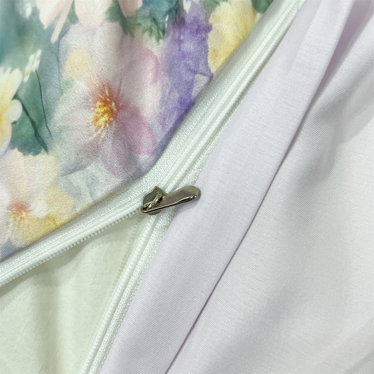 91家纺网 家纺一手货源 找家纺 优贝家纺 2026新款水洗天丝冰丝数码印花四件套 莫奈花境