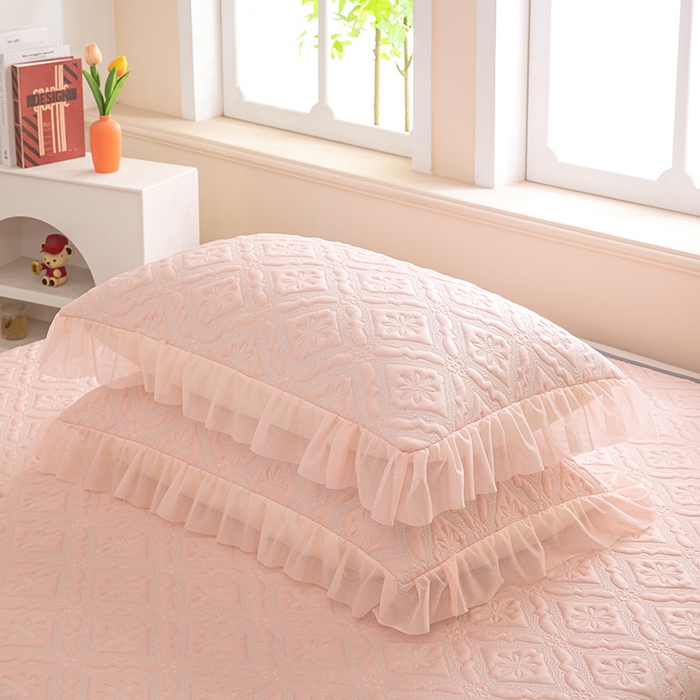 91家纺网 家纺一手货源 找家纺 （总）木兰花 2026新款凉豆豆款PE高分子复合凉感席床盖款凉席三件套-可配同色系夏被(控价228)