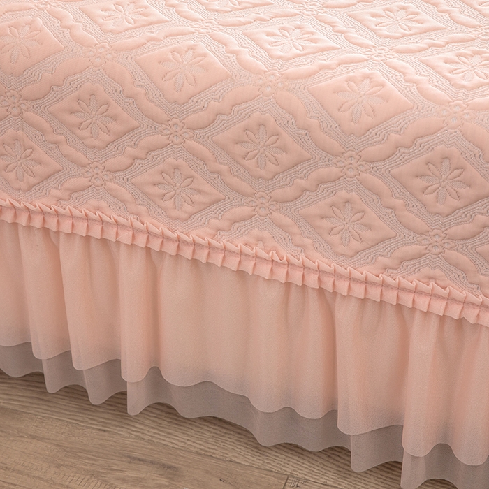 91家纺网 家纺一手货源 找家纺 （总）木兰花 2026新款凉豆豆款PE高分子复合凉感席床盖款凉席三件套-可配同色系夏被(控价228)