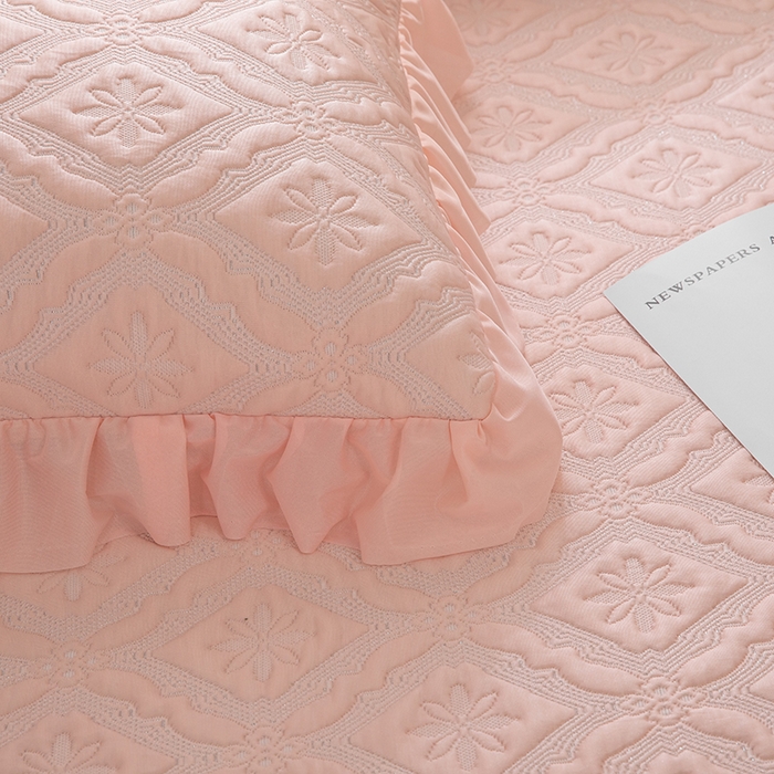 91家纺网 家纺一手货源 找家纺 （总）木兰花 2026新款凉豆豆款PE高分子复合凉感席床盖款凉席三件套-可配同色系夏被(控价228)