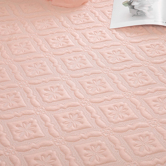 91家纺网 家纺一手货源 找家纺 （总）木兰花 2026新款凉豆豆款PE高分子复合凉感席床盖款凉席三件套-可配同色系夏被(控价228)