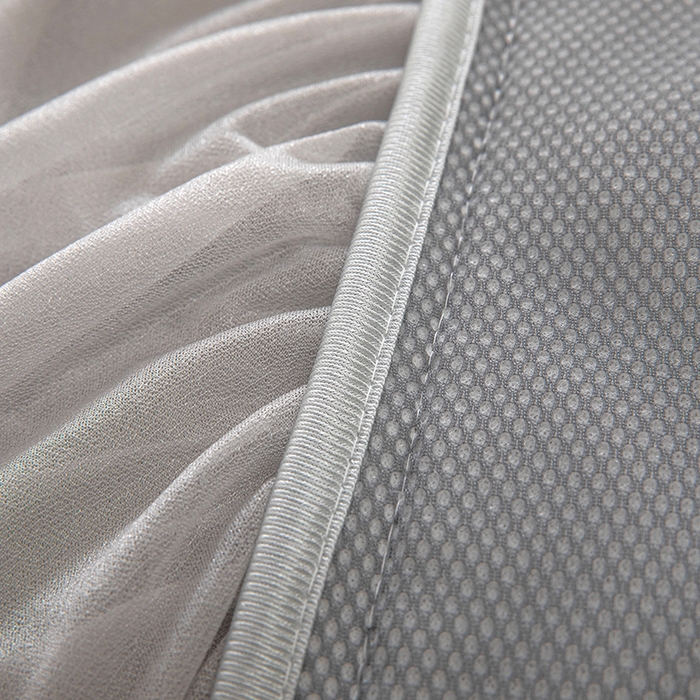 91家纺网 家纺一手货源 找家纺 木兰花 2026新款凉豆豆款PE高分子复合凉感席床盖款凉席三件套-可配同色系夏被(控价228) 清凉夏日-灰色