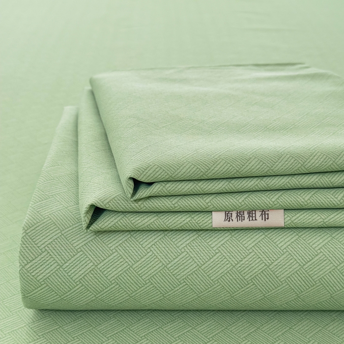 91家纺网 家纺一手货源 找家纺 （总）爱彼家纺 2026夏季新款亲肤原棉老粗布透气印花床单单件热门热门床单款新升级-细沙老粗布