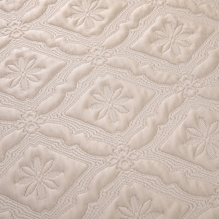 91家纺网 家纺一手货源 找家纺 木兰花 2026新款凉豆豆款PE高分子复合凉感席床盖款凉席三件套-可配同色系夏被(控价228) 清凉夏日-咖啡