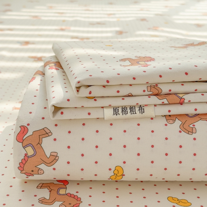 91家纺网 家纺一手货源 找家纺 （总）爱彼家纺 2026夏季新款亲肤原棉老粗布透气印花床单单件热门热门床单款新升级-细沙老粗布