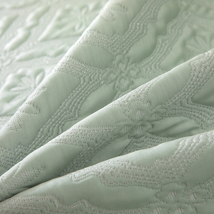 91家纺网 家纺一手货源 找家纺 木兰花 2026新款凉豆豆款PE高分子复合凉感席床盖款凉席三件套-可配同色系夏被(控价228) 清凉夏日-绿色