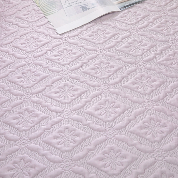 91家纺网 家纺一手货源 找家纺 木兰花 2026新款凉豆豆款PE高分子复合凉感席床盖款凉席三件套-可配同色系夏被(控价228) 清凉夏日-紫色