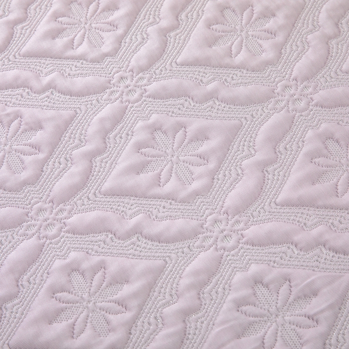 91家纺网 家纺一手货源 找家纺 木兰花 2026新款凉豆豆款PE高分子复合凉感席床盖款凉席三件套-可配同色系夏被(控价228) 清凉夏日-紫色