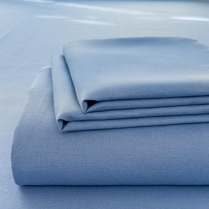 爱彼家纺 2026夏季新款亲肤原棉老粗布透气印花床单单件热门热门床单款新升级-细沙老粗布 星海蓝