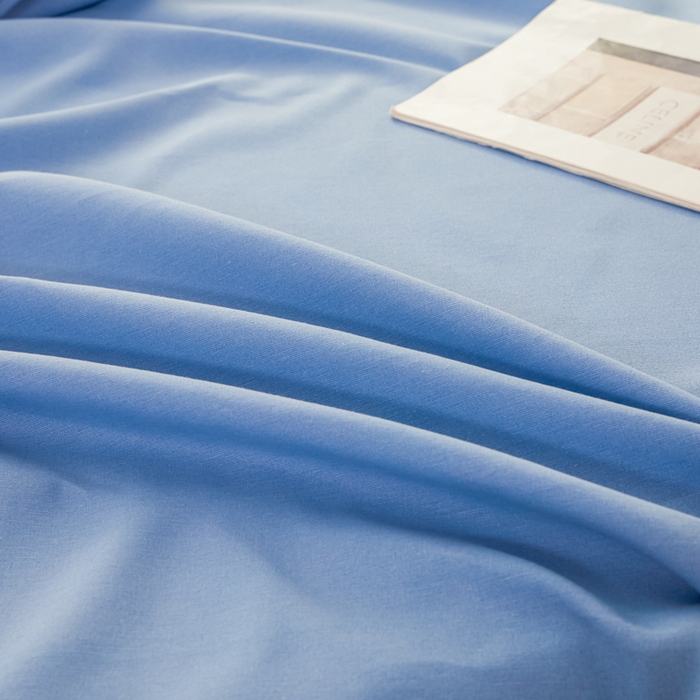 91家纺网 家纺一手货源 找家纺 爱彼家纺 2026夏季新款亲肤原棉老粗布透气印花床单单件热门热门床单款新升级-细沙老粗布 星海蓝