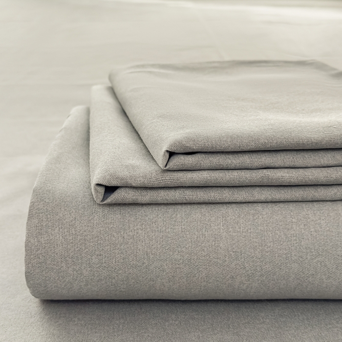 爱彼家纺 2026夏季新款亲肤原棉老粗布透气印花床单单件热门热门床单款新升级-细沙老粗布 星空灰