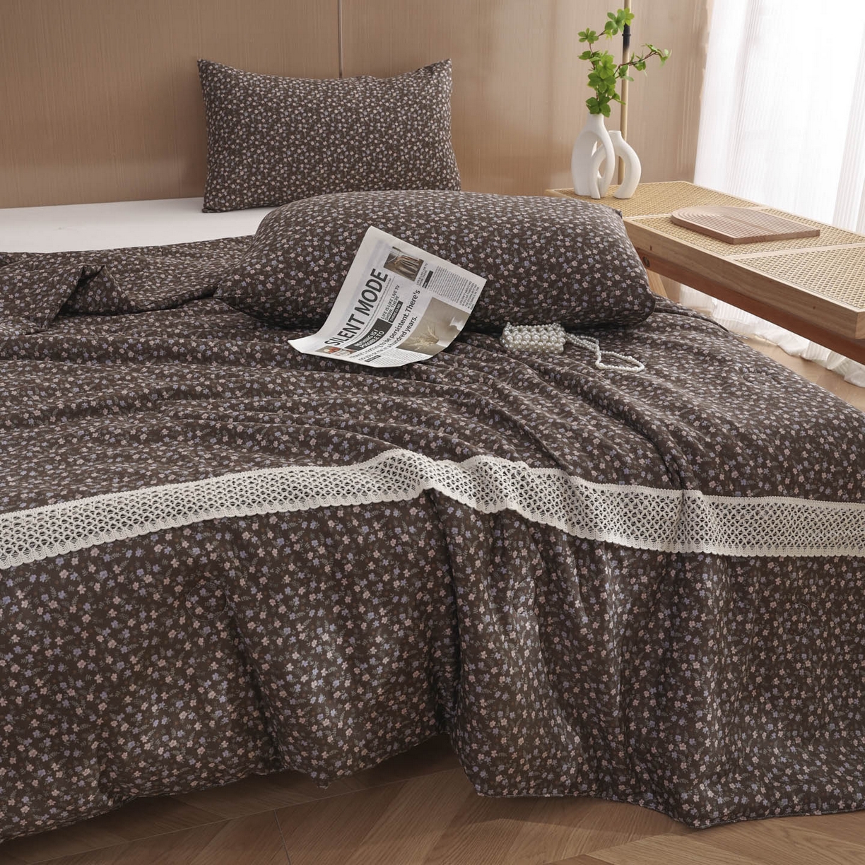 91家纺网 家纺一手货源 找家纺 （总）尊妙被业 2026新款全棉双层纱蚕蛹蛋白抗菌夏被被子被芯