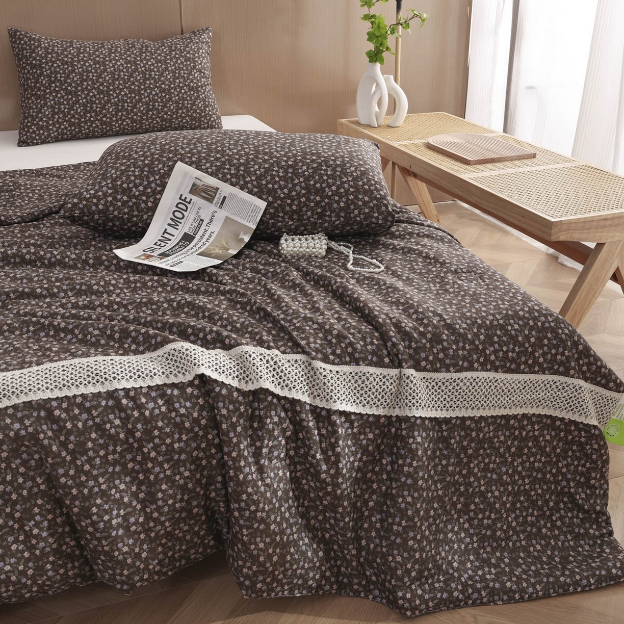 91家纺网 家纺一手货源 找家纺 （总）尊妙被业 2026新款全棉双层纱蚕蛹蛋白抗菌夏被被子被芯