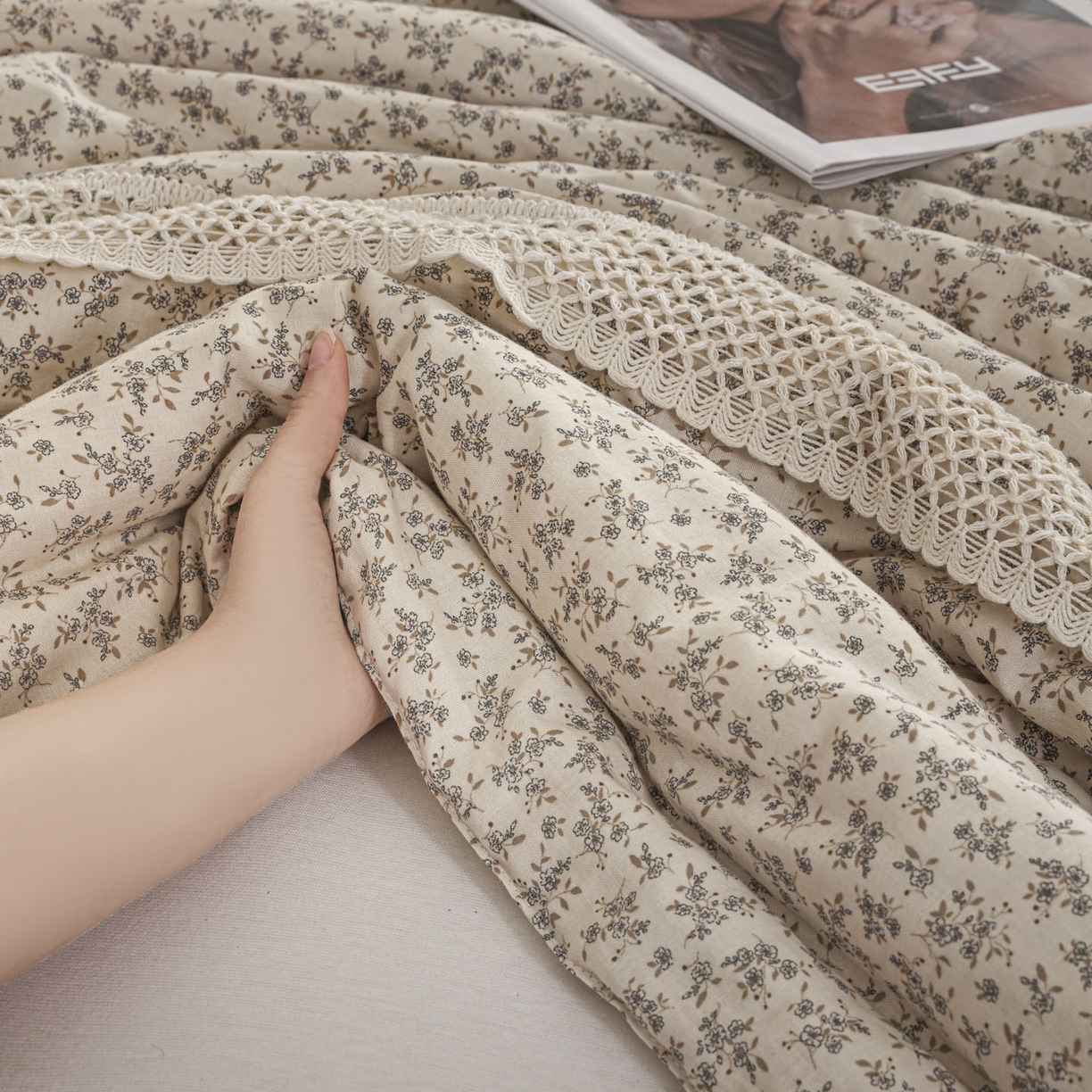 91家纺网 家纺一手货源 找家纺 尊妙被业 2026新款全棉双层纱蚕蛹蛋白抗菌夏被被子被芯 锦织-米