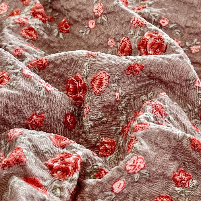 91家纺网 家纺一手货源 找家纺 利禾家纺 2026春夏新款泡芙纱简约夏被四件套夏凉被空调被 胭脂-简约