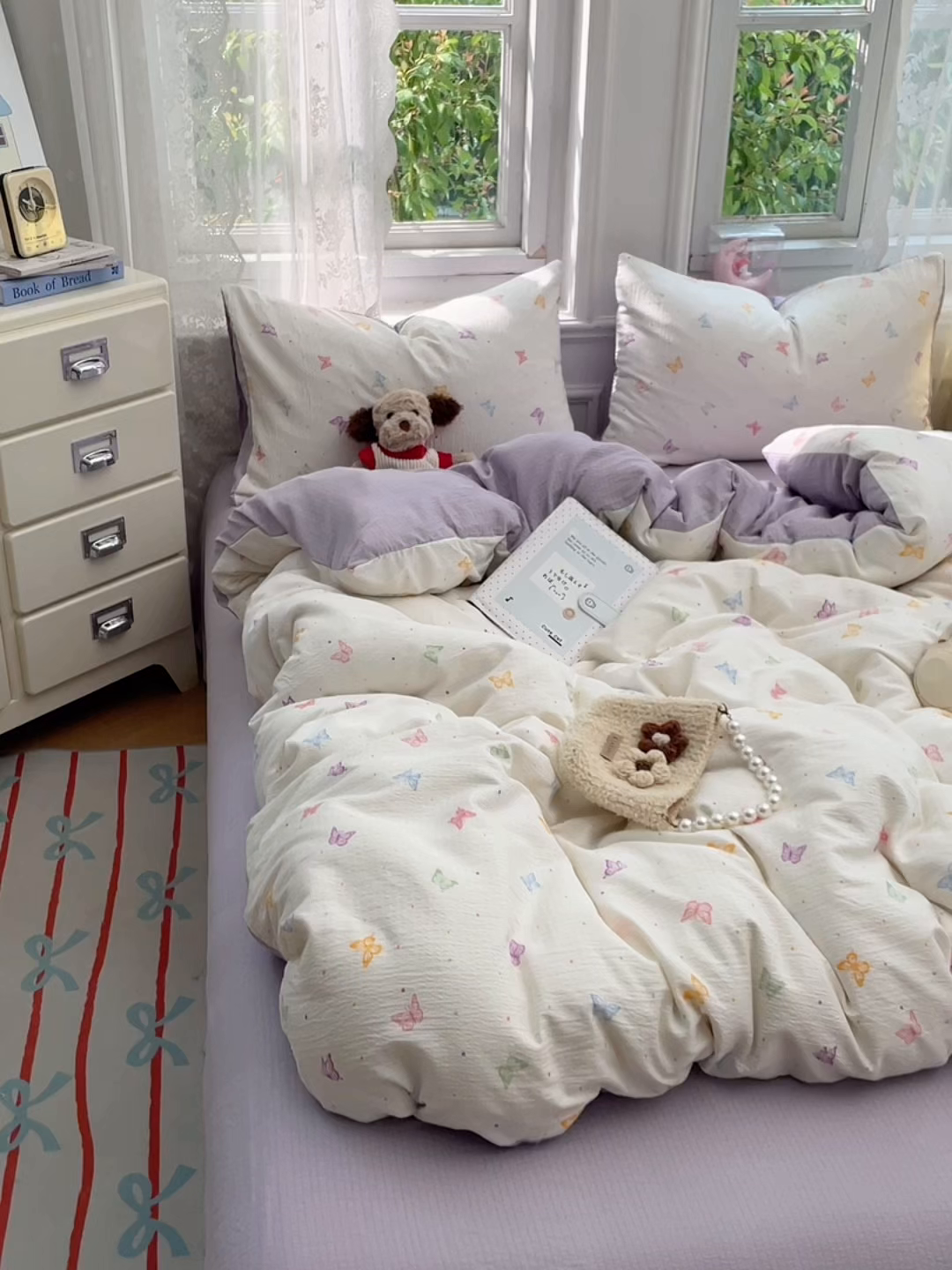 91家纺网 家纺一手货源 找家纺 （总）梦卓家纺 2026新款超柔云感木棉双层纱四件套